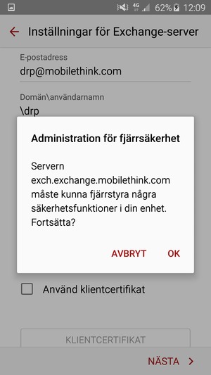Välj OK