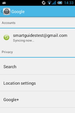 Select your account