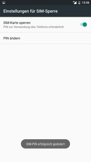 Ihre SIM-PIN wurde geändert