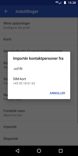 Vælg SIM-kort