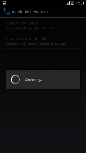 Wait for the search to finish