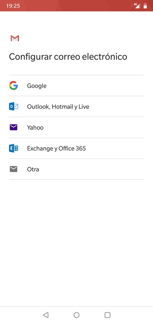 Seleccione Outlook, Hotmail y Live