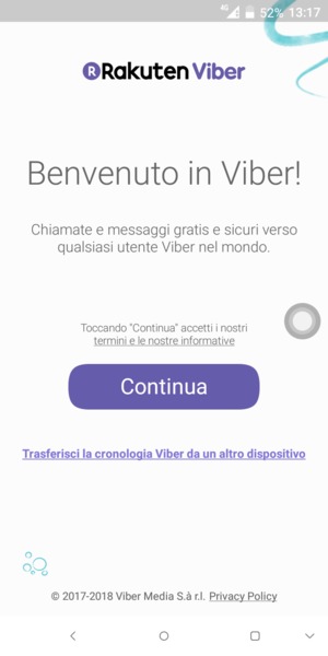 L'app è pronta per l'uso