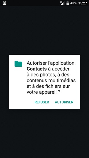 Sélecionnez AUTORISER