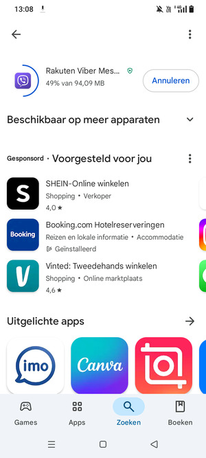 Wacht tot het installatieproces beëindigd is