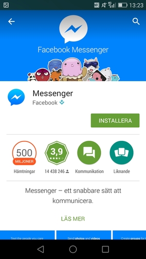 Välj INSTALLERA