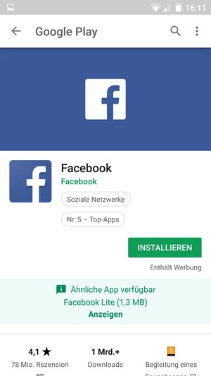 Wählen Sie INSTALLIEREN
