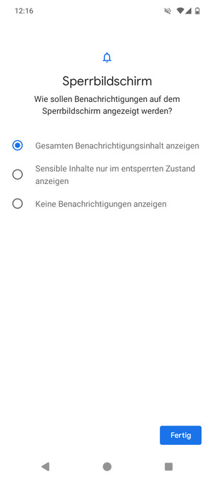 Wählen Sie die gewünschte Option und wählen Sie Fertig