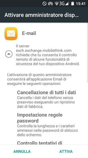 Seleziona ATTIVA