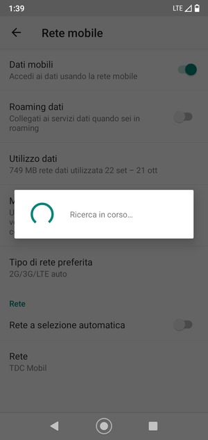 Attendi il completamento della ricerca