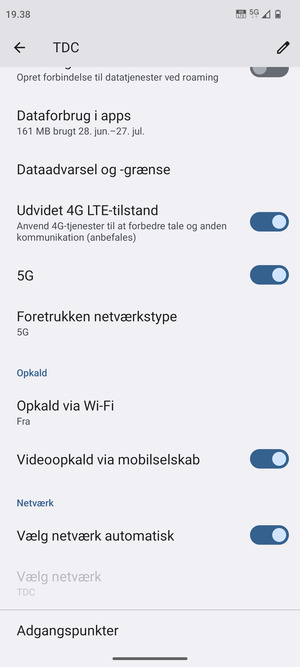 Scroll til og vælg Adgangspunkter