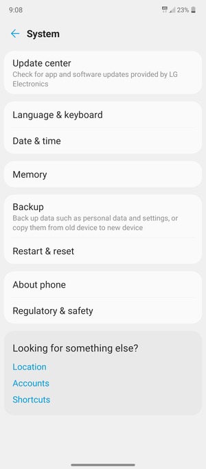 Select Backup