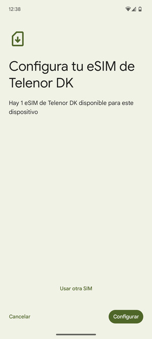 Seleccione Configurar