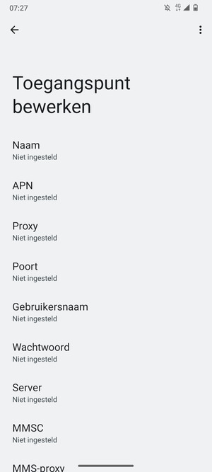 Voer internetgegevens in