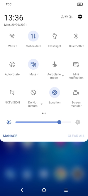 Select Mute to change to sound mode again