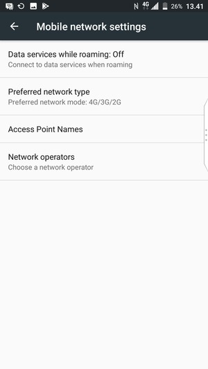 Select Access Point Names