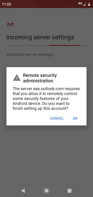 Select OK
