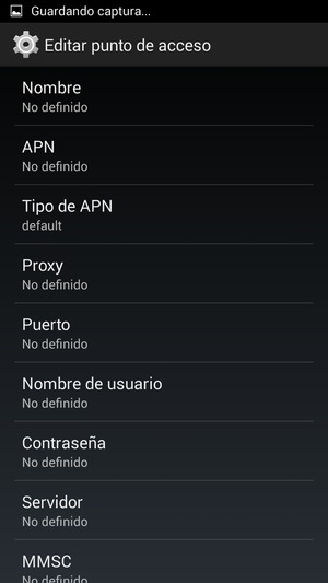 Introduzca la información de Internet