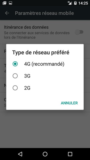 Sélectionnez votre option préférée