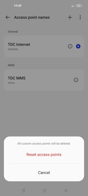 Select Reset access points