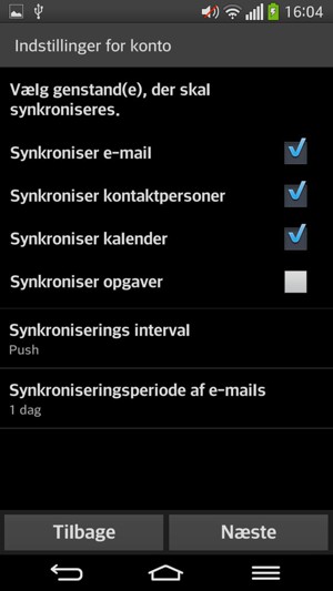 Vælg Næste