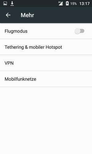 Wählen Sie Mobilfunknetze