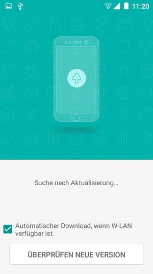 Warten Sie, bis die Suche abgeschlossen ist