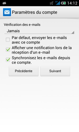 Sélectionnez Suivant