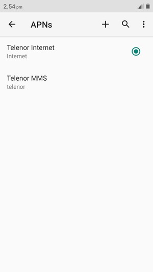 El teléfono ha sido configurado para MMS