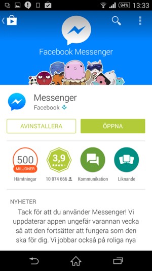 Välj ÖPPNA