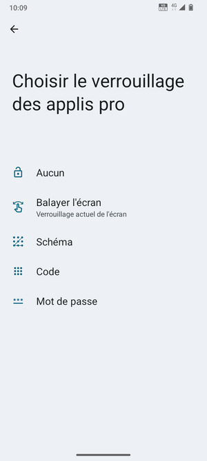 Sélectionnez Schéma