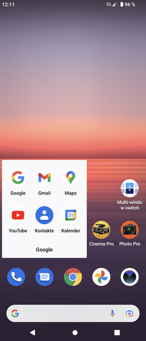 Wählen Sie Gmail
