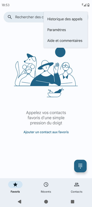 Sélectionnez Paramètres