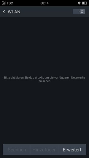 Schalten Sie WLAN ein