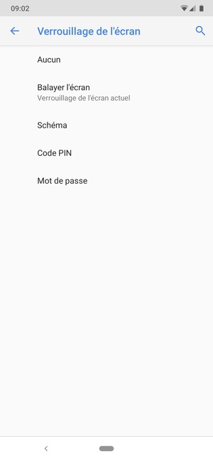 Sélectionnez Schéma