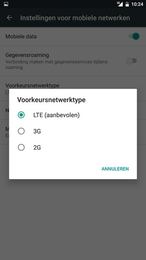 Selecteer uw voorkeursoptie