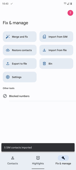 Your contacts will be saved to your Google account and saved to your phone the next time Google is synced.