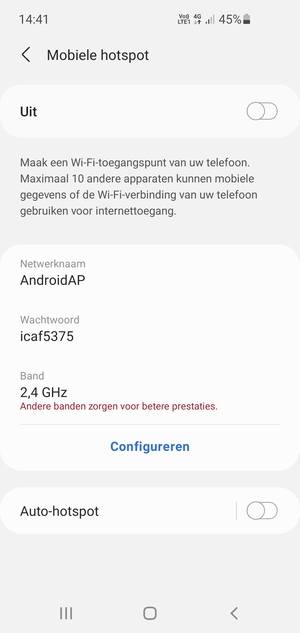 Selecteer Configureren