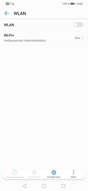 Schalten Sie WLAN ein