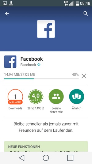 Warten Sie, bis der Installationsprozess  beendet ist