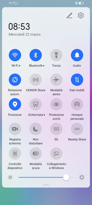 Disattiva Wi-Fi e Bluetooth