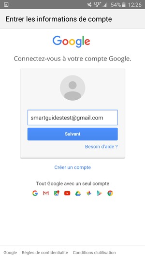 Sélectionnez Suivant