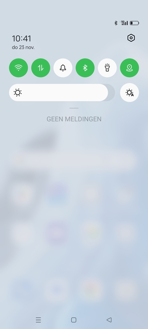 Schuif naar beneden in het bovenste menu opnieuw