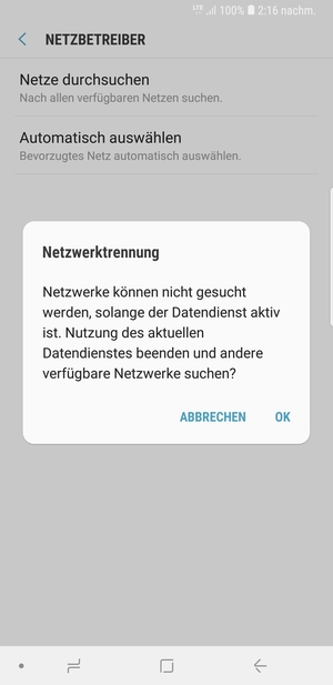 Wählen Sie OK
