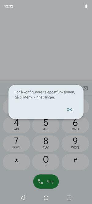 Hvis personsvar ikke er innstilt, velg OK