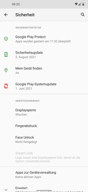 Um Ihre Bildschirmsperre zu aktivieren, wählen Sie Displaysperre