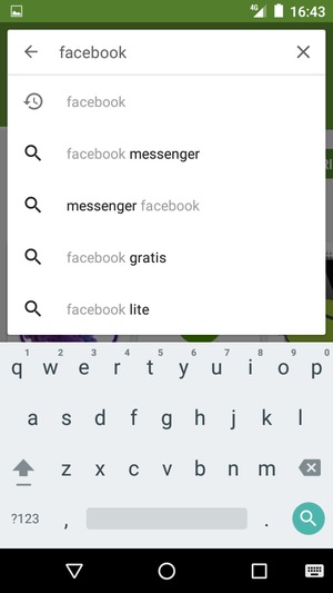 Inserisci il nome dell'app e seleziona Ricerca
