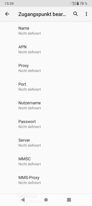 Geben Sie MMS-Informationen ein