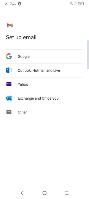Select Outlook, Hotmail and Live