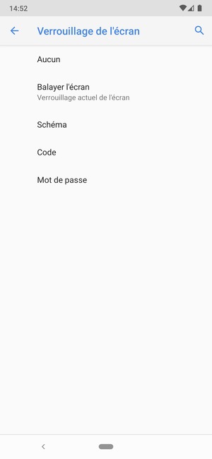 Sélectionnez Schéma